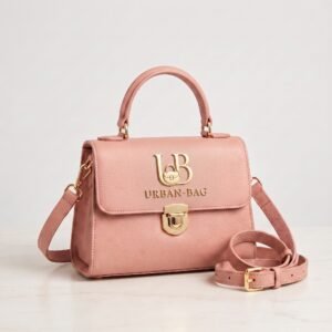 Urban-Bag Blush Pebbled Convertible Top-Handle Satchel