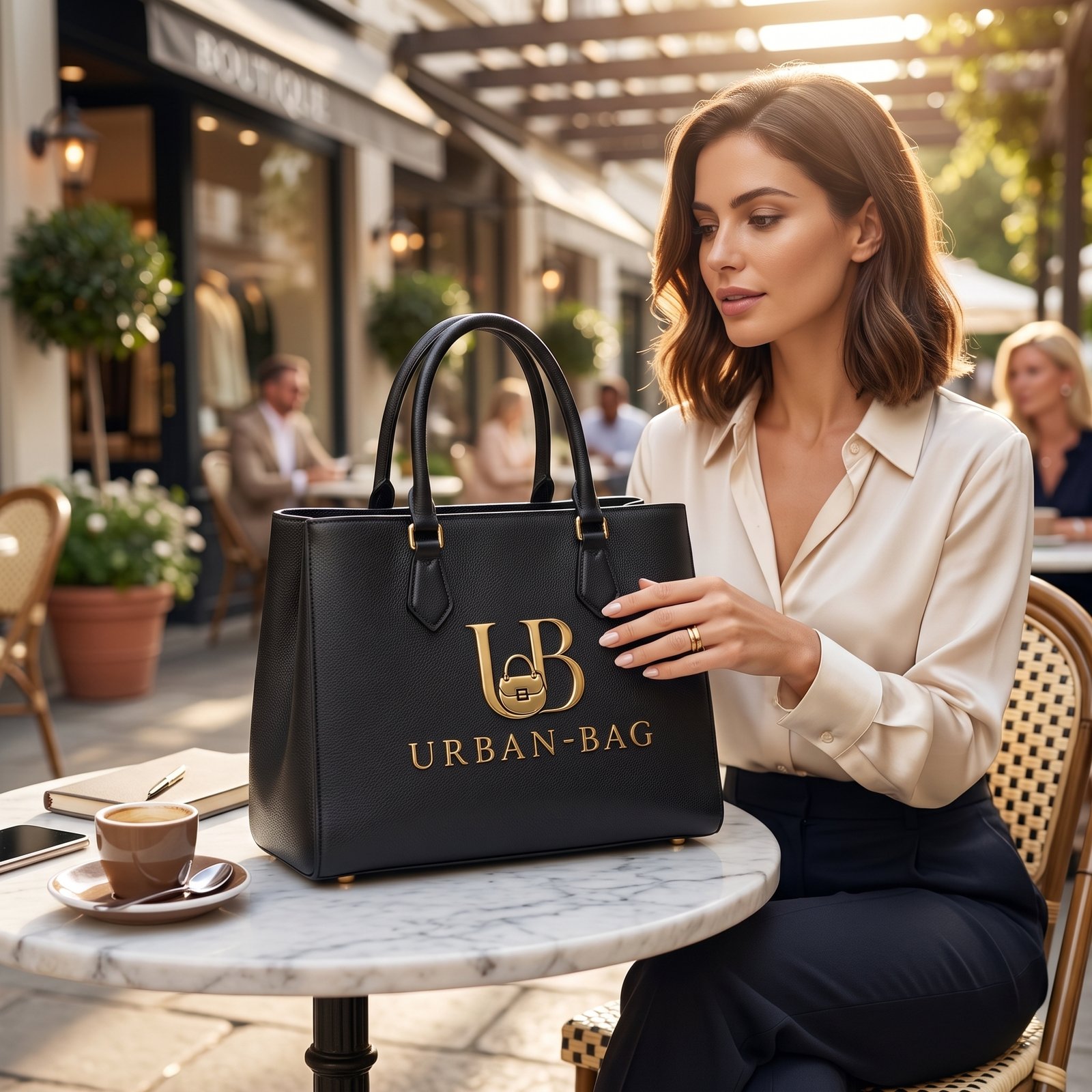 Urban-Bag Signature Pebbled Executive Tote - Image 4