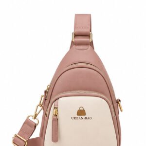 Urban Bag Dusty Rose and Cream Sling Crossbody Bag