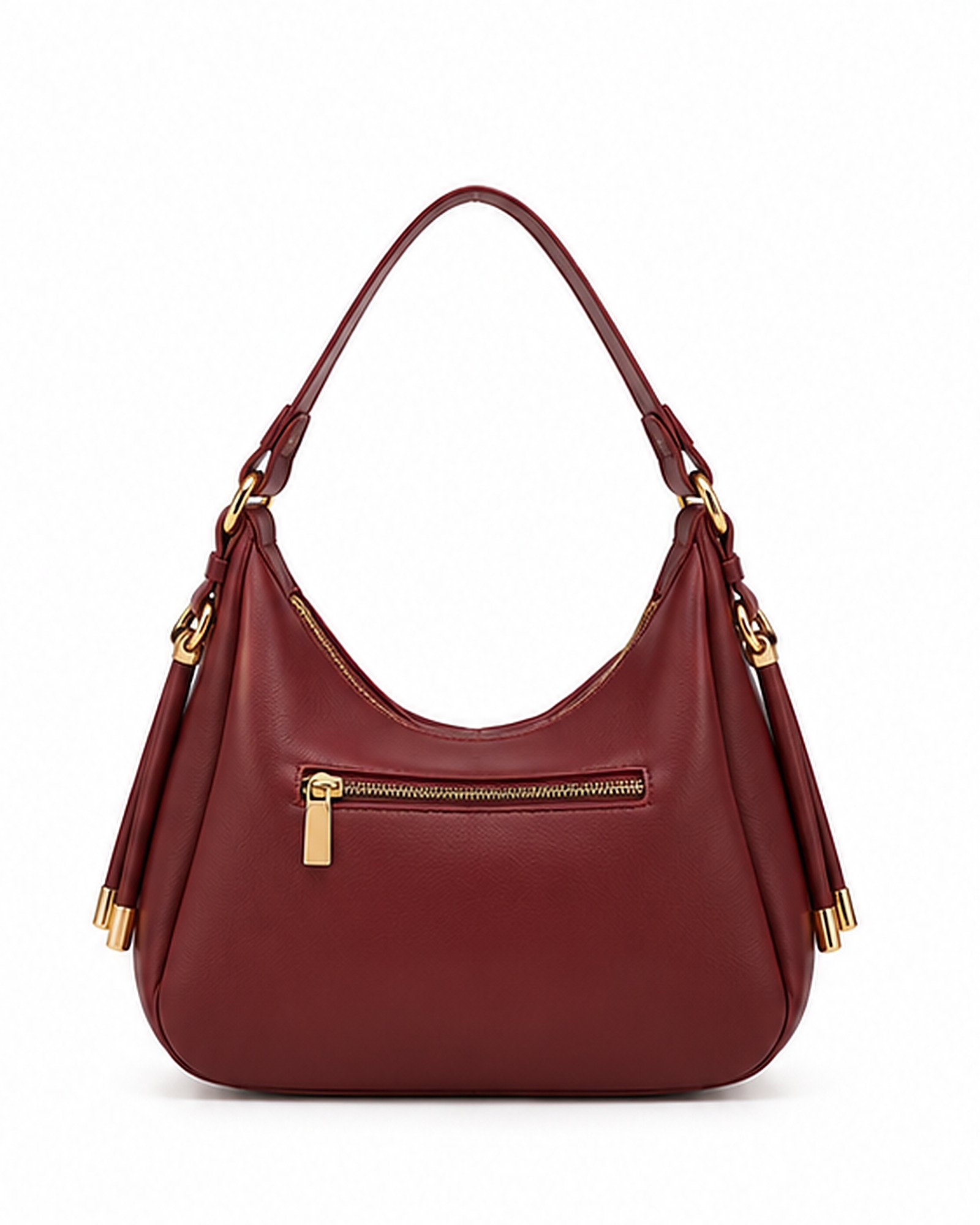 Urban Bag Burgundy Hobo Shoulder Bag - Image 2