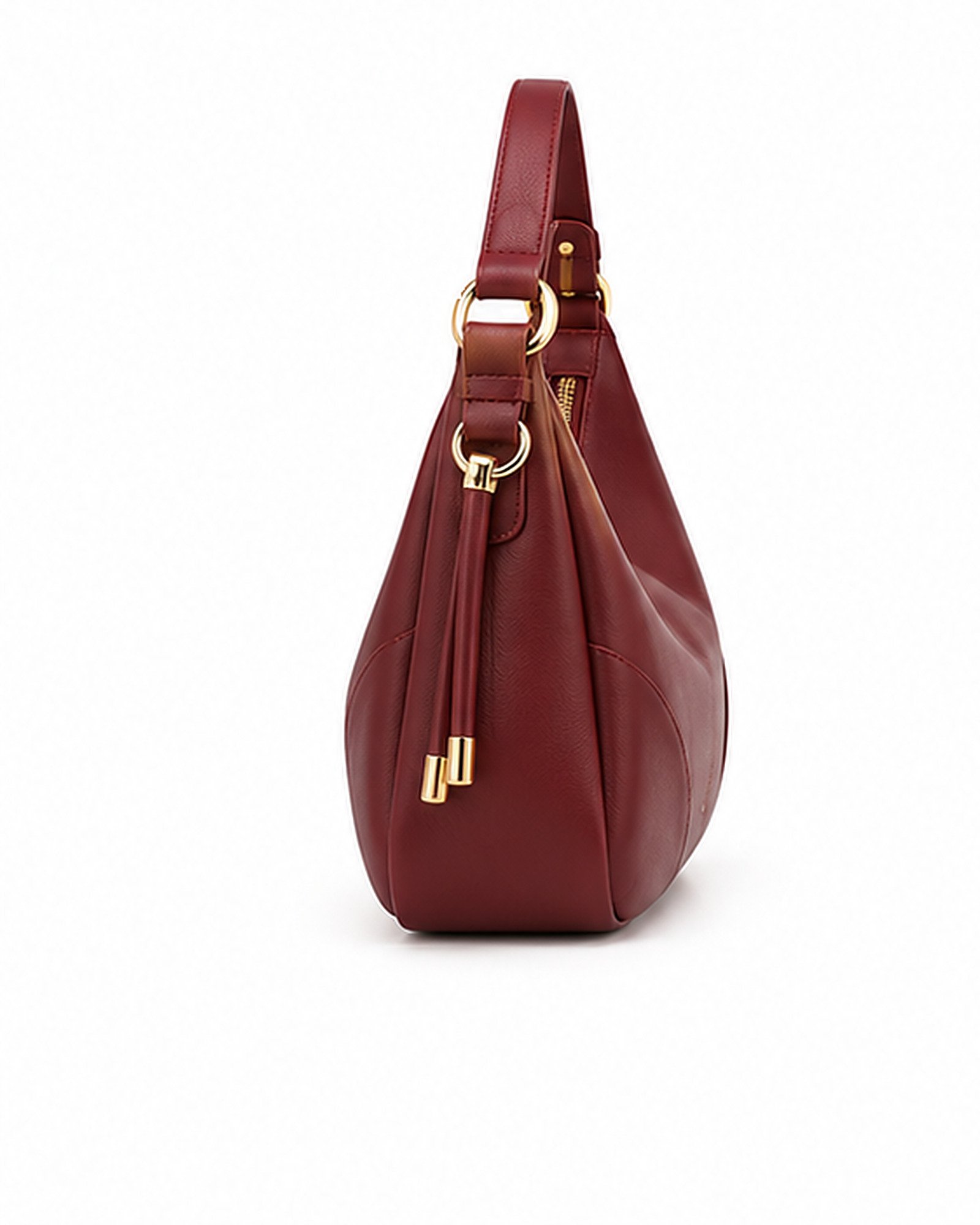 Urban Bag Burgundy Hobo Shoulder Bag - Image 3